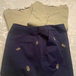 EP Pro Women's Capri Pants Sz 6 + Tank & Cardigan Set- Sz S/P